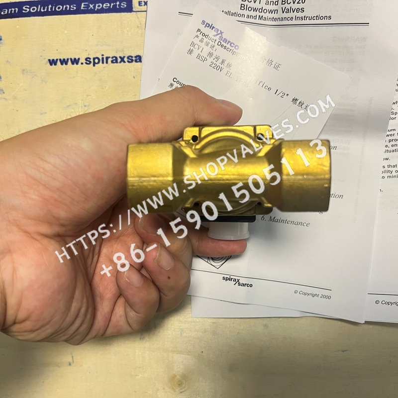斯派莎克 Spirax Sarco BCV1 1/2"BSP 230V 和 BCV20 排污电磁阀 - изображение 6